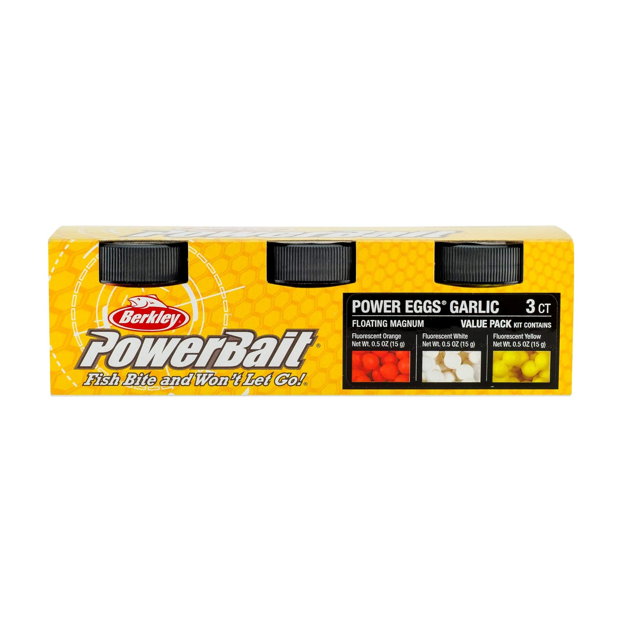 Berkley PowerBait Power Eggs Floating Magnum Fishing Soft Bait Fluorescent White - Original Scent / 0.5 ounces Small Jar
