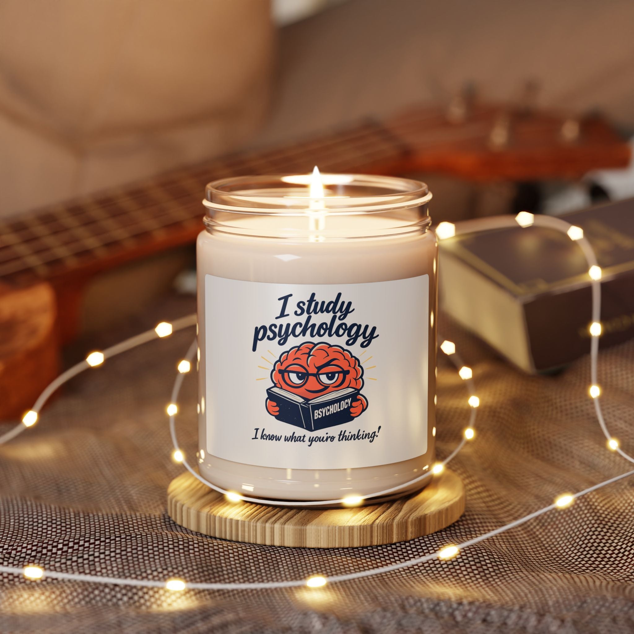 I Study Psychology Candle, office humor, corporate irony