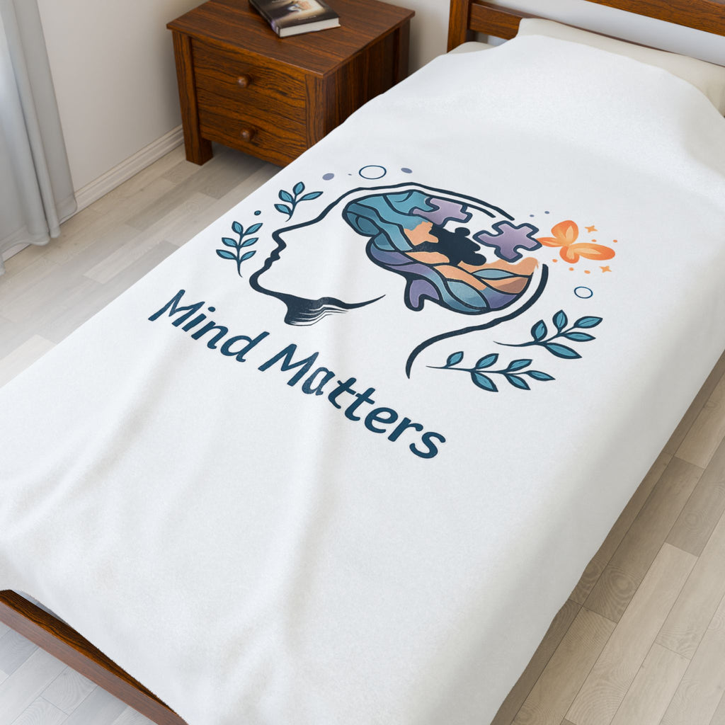 Mind Matters Blanket | confession meme, relatable mood doodles