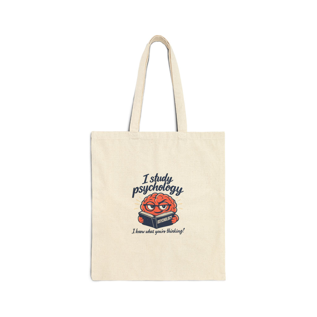 I Study Psychology Tote | Office Humor, Coffee Fuel, Meeting Memes