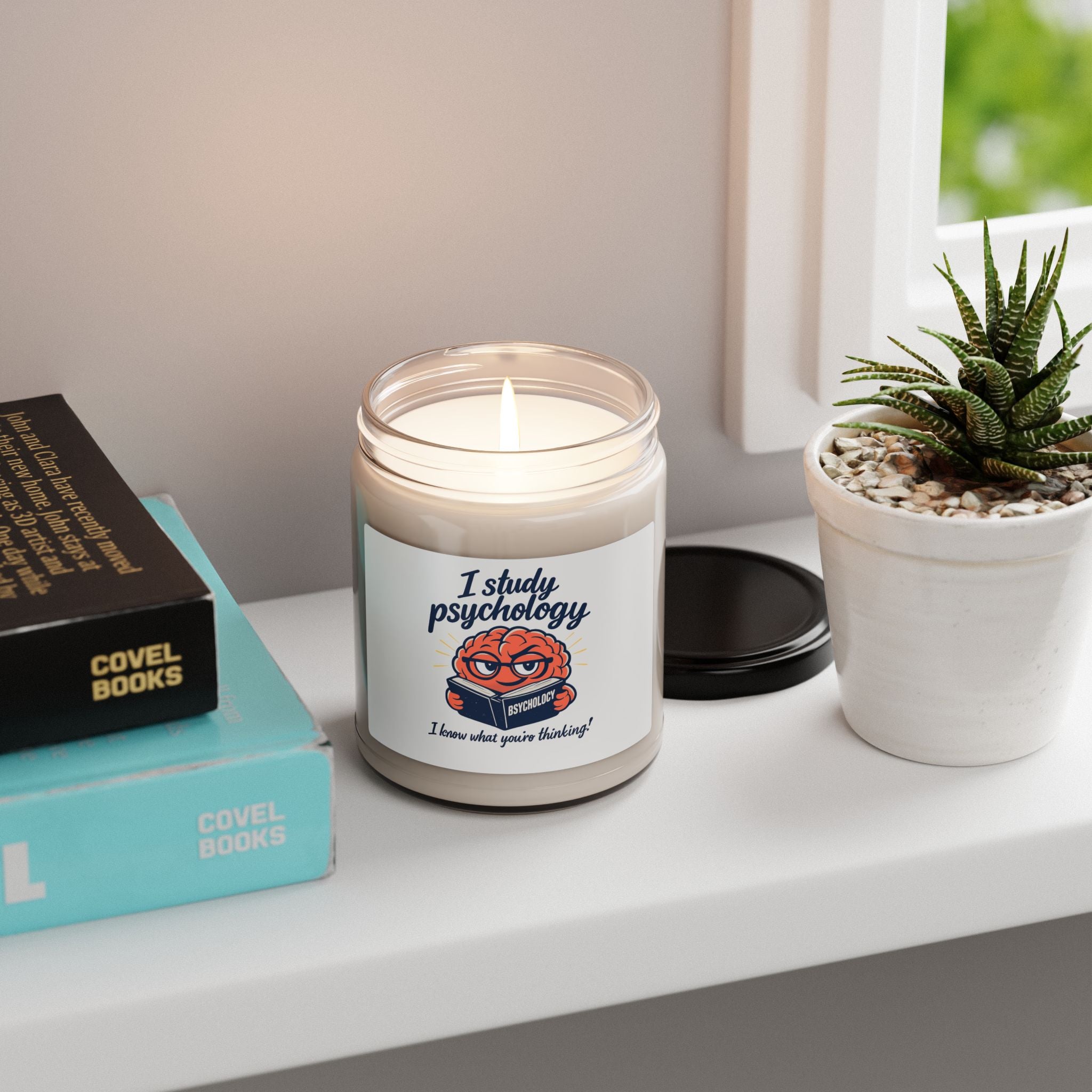 I Study Psychology Candle, office humor, corporate irony