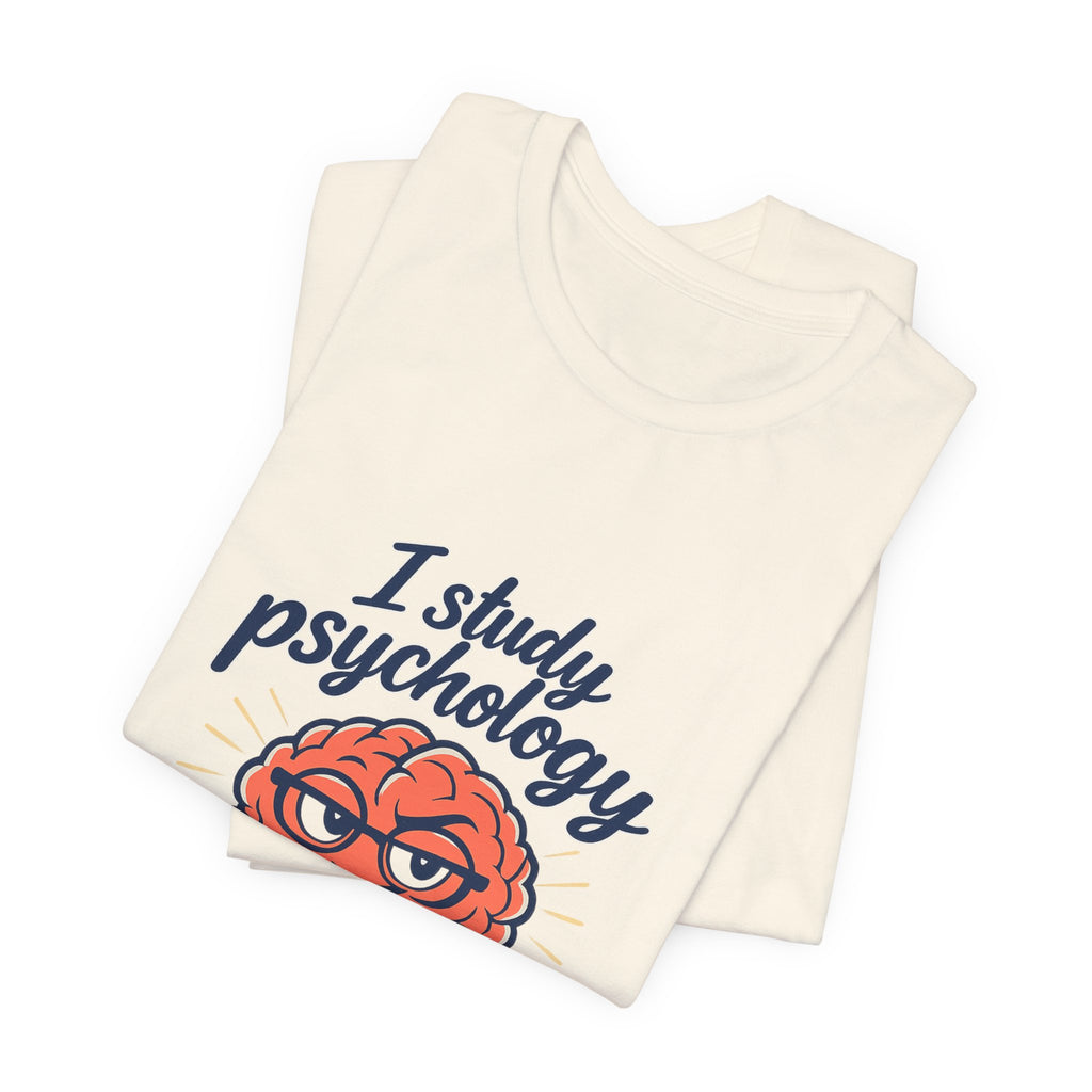 Psychology Brain Cartoon Tee | office humor