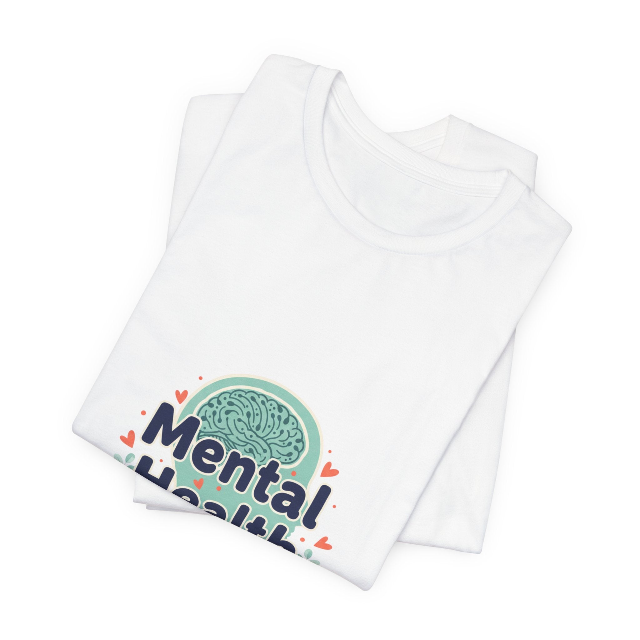 Mental Health Matters Tee | chrome text design, reflective typography