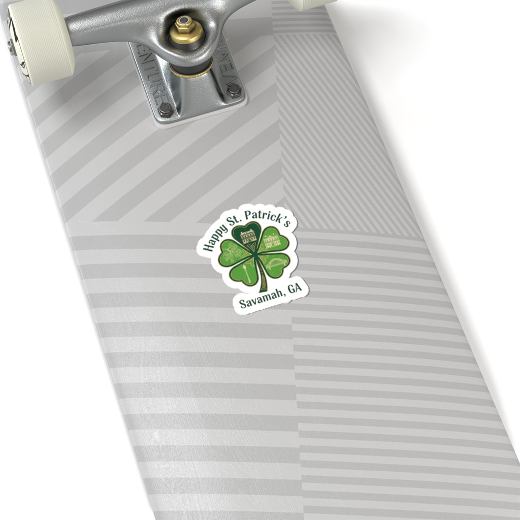 Minimal Shamrock Sticker | tiny clover icon, subtle luck graphic