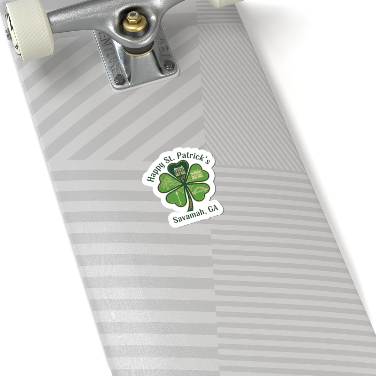 Minimal Shamrock Sticker | tiny clover icon, subtle luck graphic