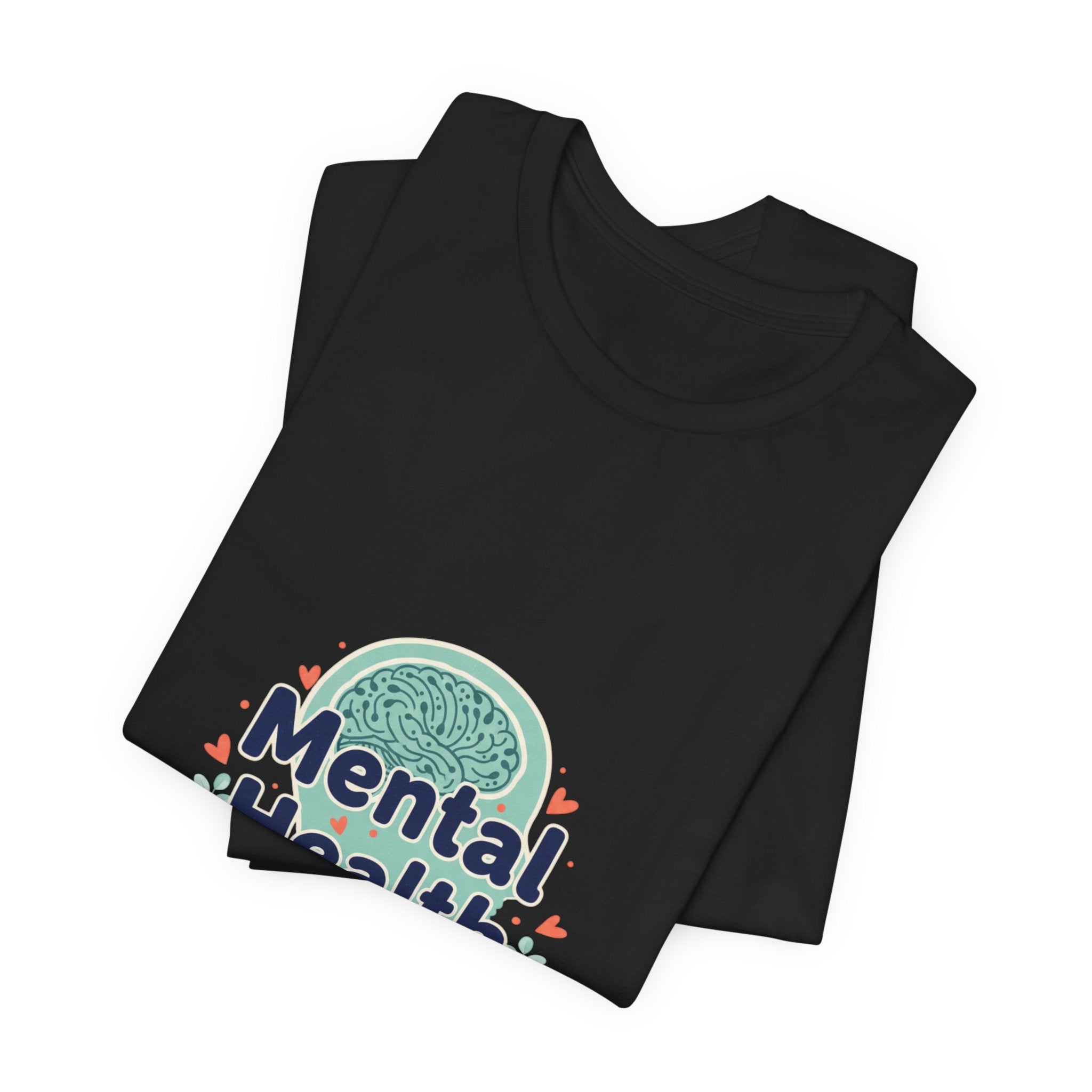 Mental Health Matters Tee | chrome text design, reflective typography