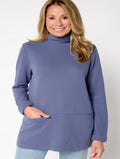 Denim & Co. Active Regular Ottoman Mock Neck