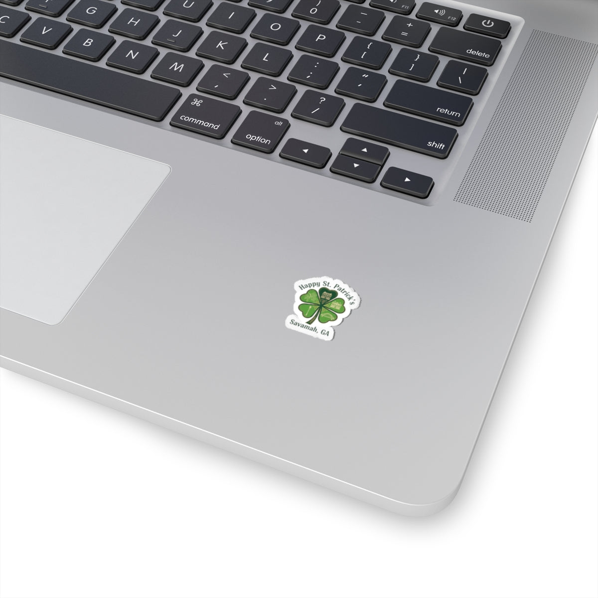 Minimal Shamrock Sticker | tiny clover icon, subtle luck graphic