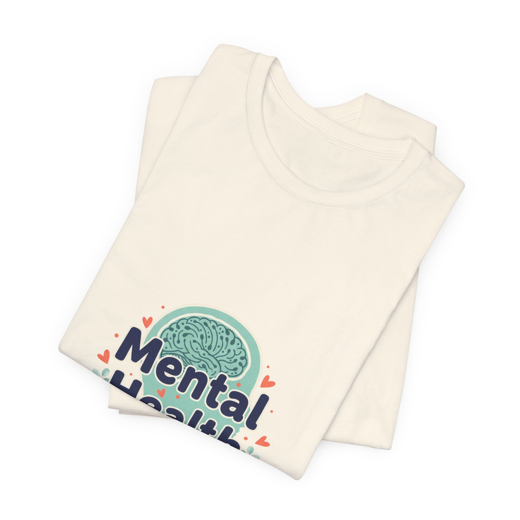 Mental Health Matters Tee | chrome text design, reflective typography