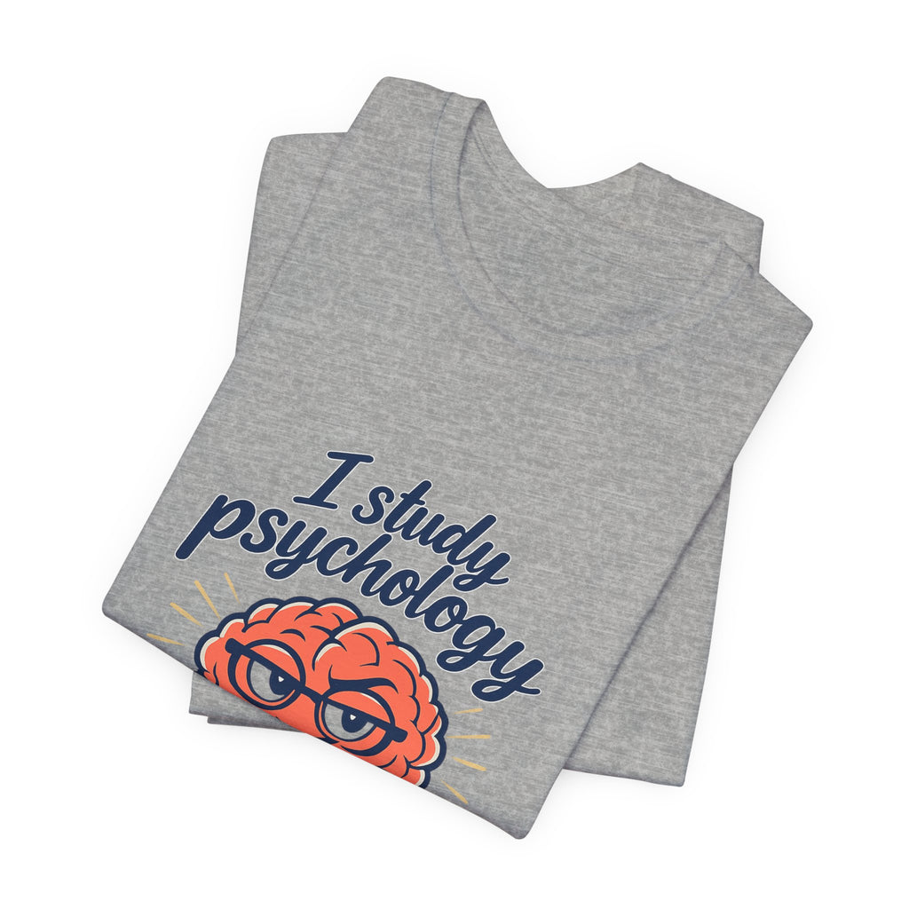 Psychology Brain Cartoon Tee | office humor