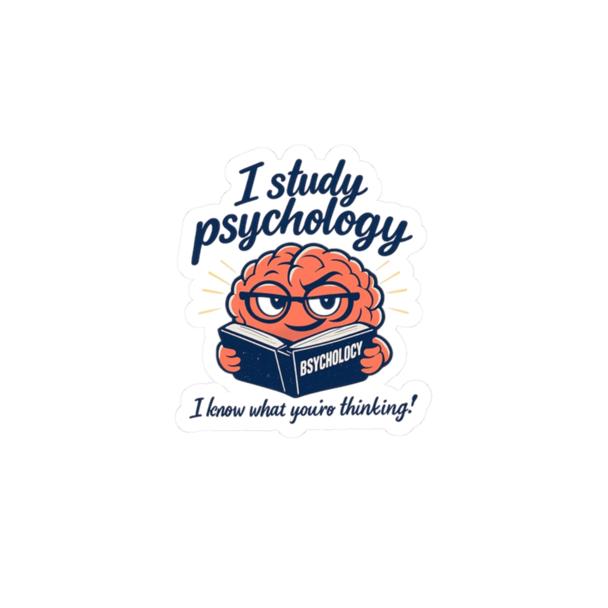 I Study Psychology Sticker | office humor, coffee fuel