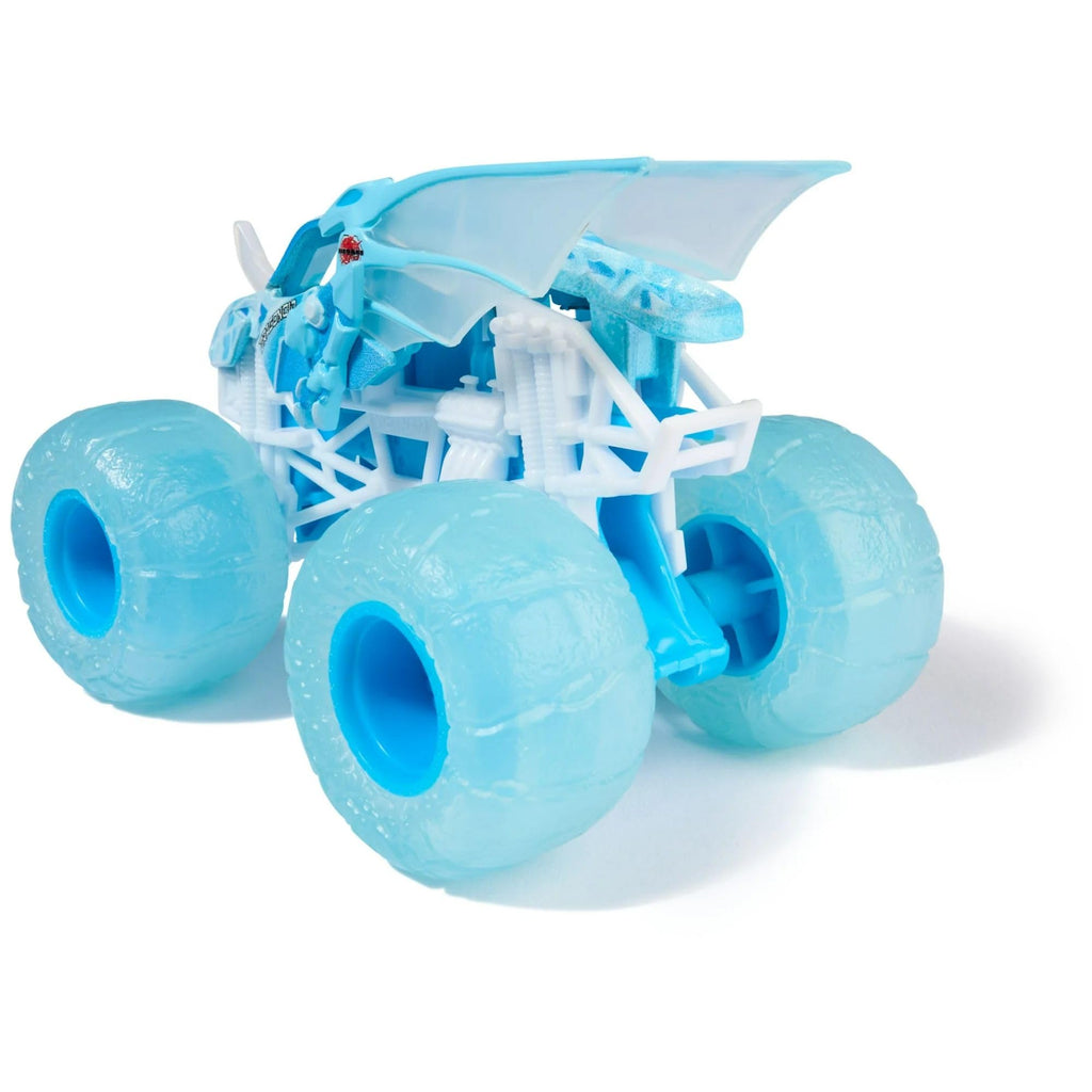 Monster Jam Fire and Ice Monster Trucks, 2 Pack, Whiplash vs Dragonoid, 1:64 Scale
