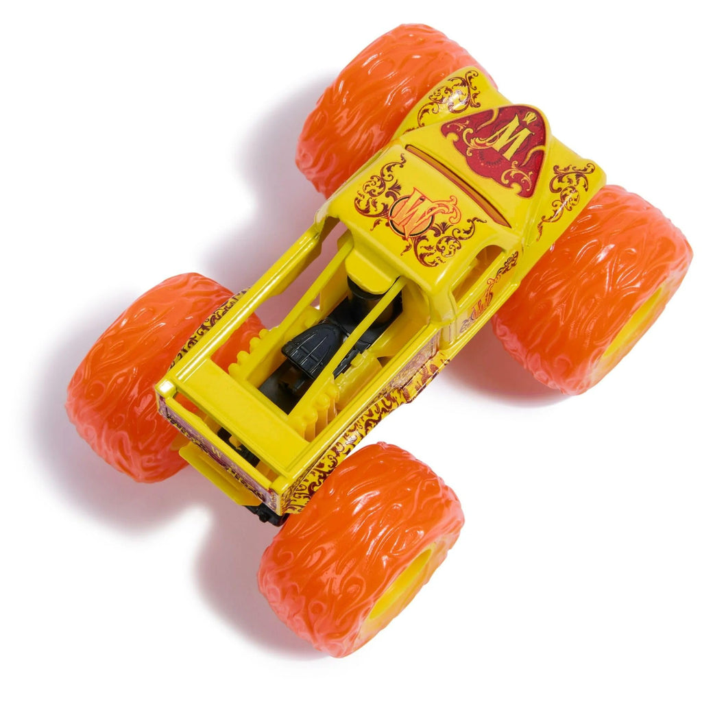 Monster Jam Fire and Ice Monster Trucks, 2 Pack, Whiplash vs Dragonoid, 1:64 Scale