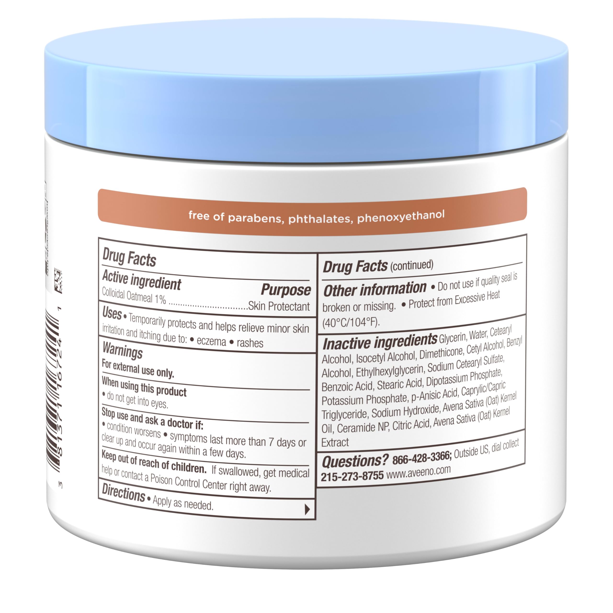 Aveeno Baby Eczema Therapy Nighttime Balm,5.5 oz