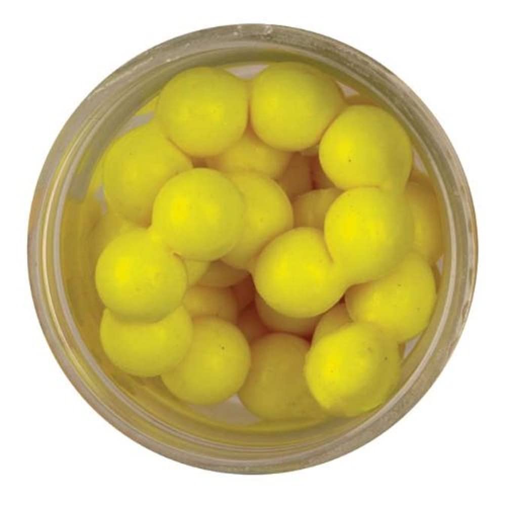 Berkley PowerBait Power Eggs Floating Magnum Fishing Soft Bait Fluorescent White - Original Scent / 0.5 ounces Small Jar