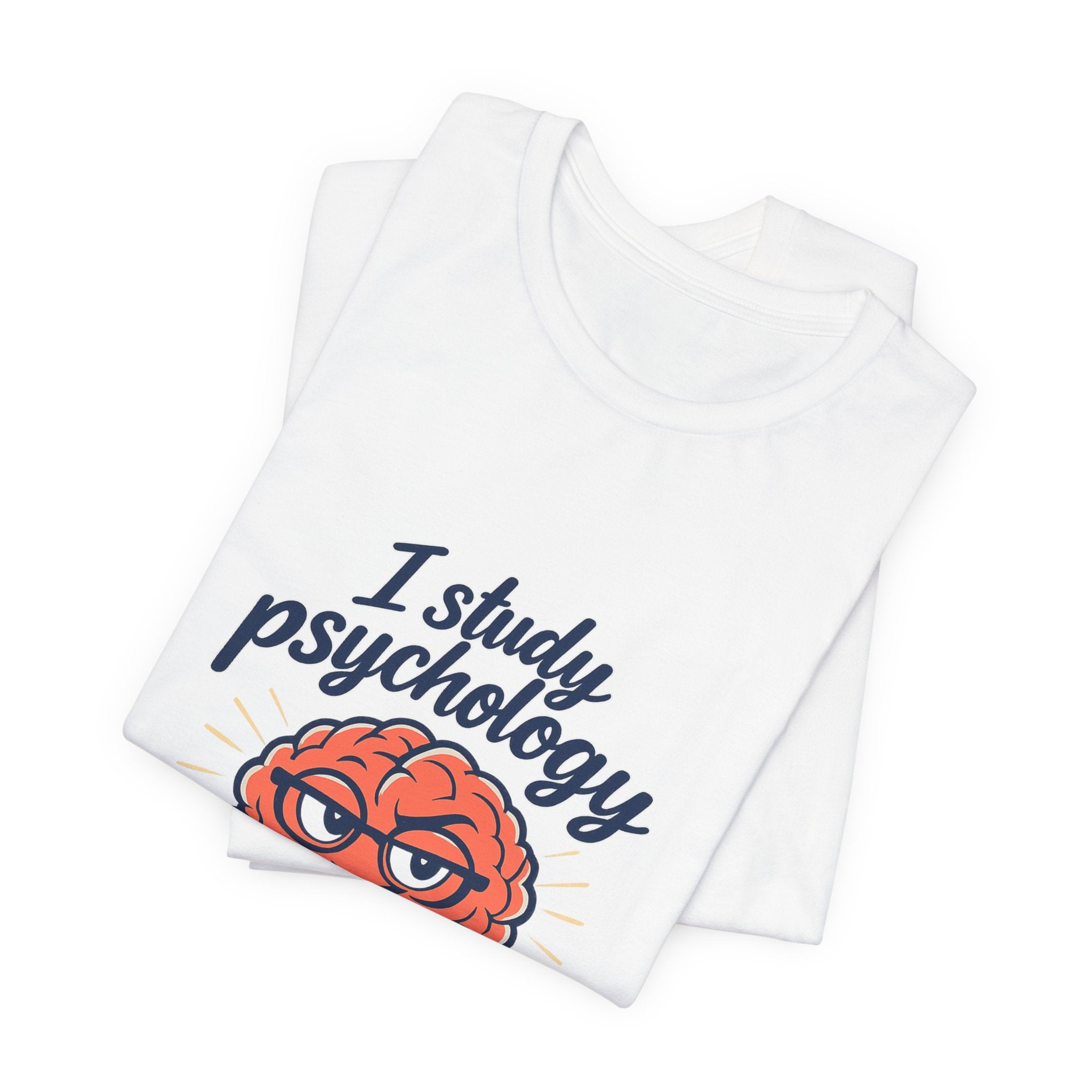 Psychology Brain Cartoon Tee | office humor