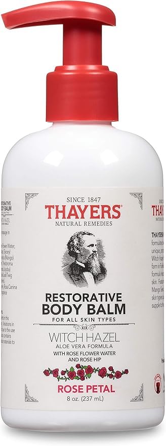 Rose Petal Restorative Body Balm, Moisturizing Body Lotion