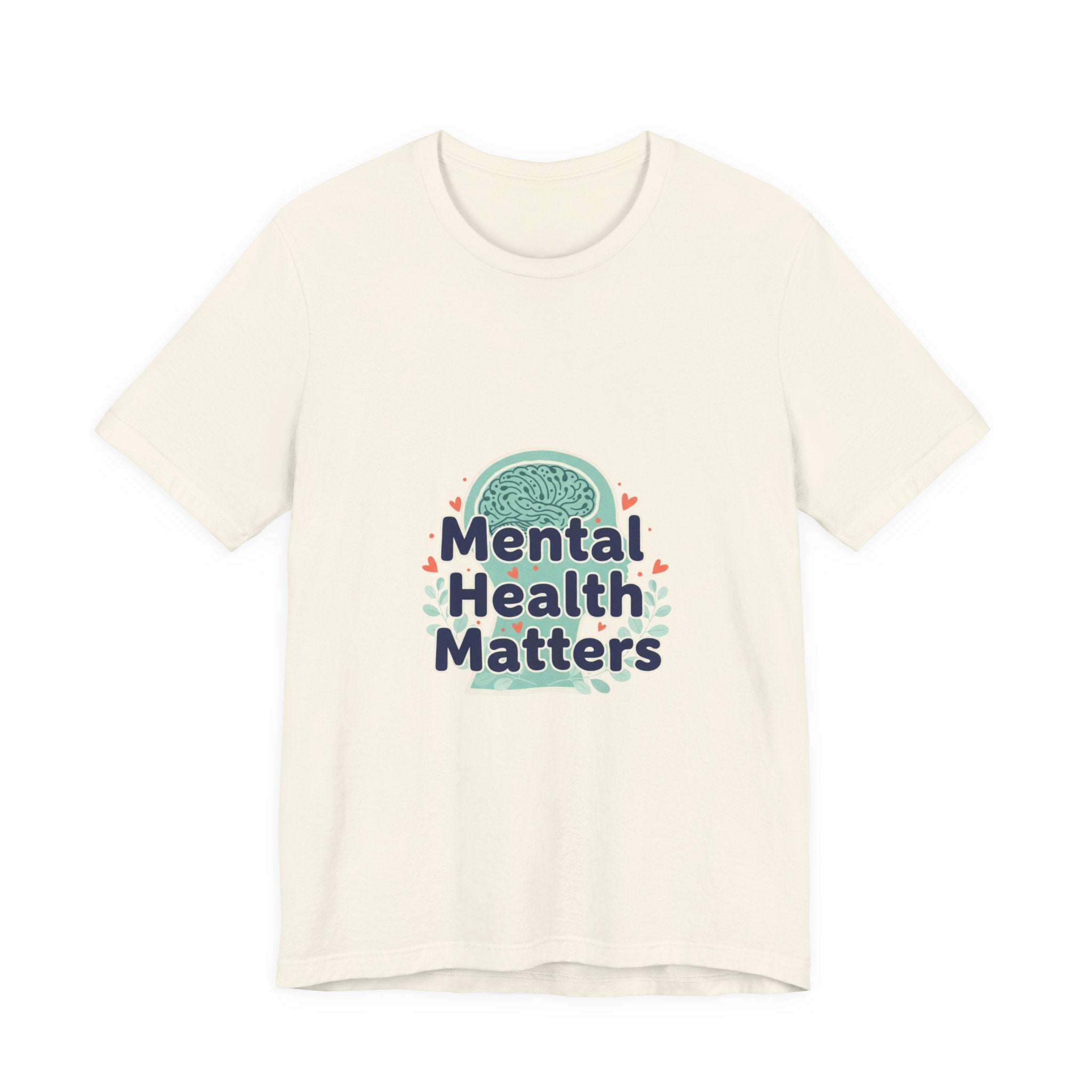 Mental Health Matters Tee | chrome text design, reflective typography