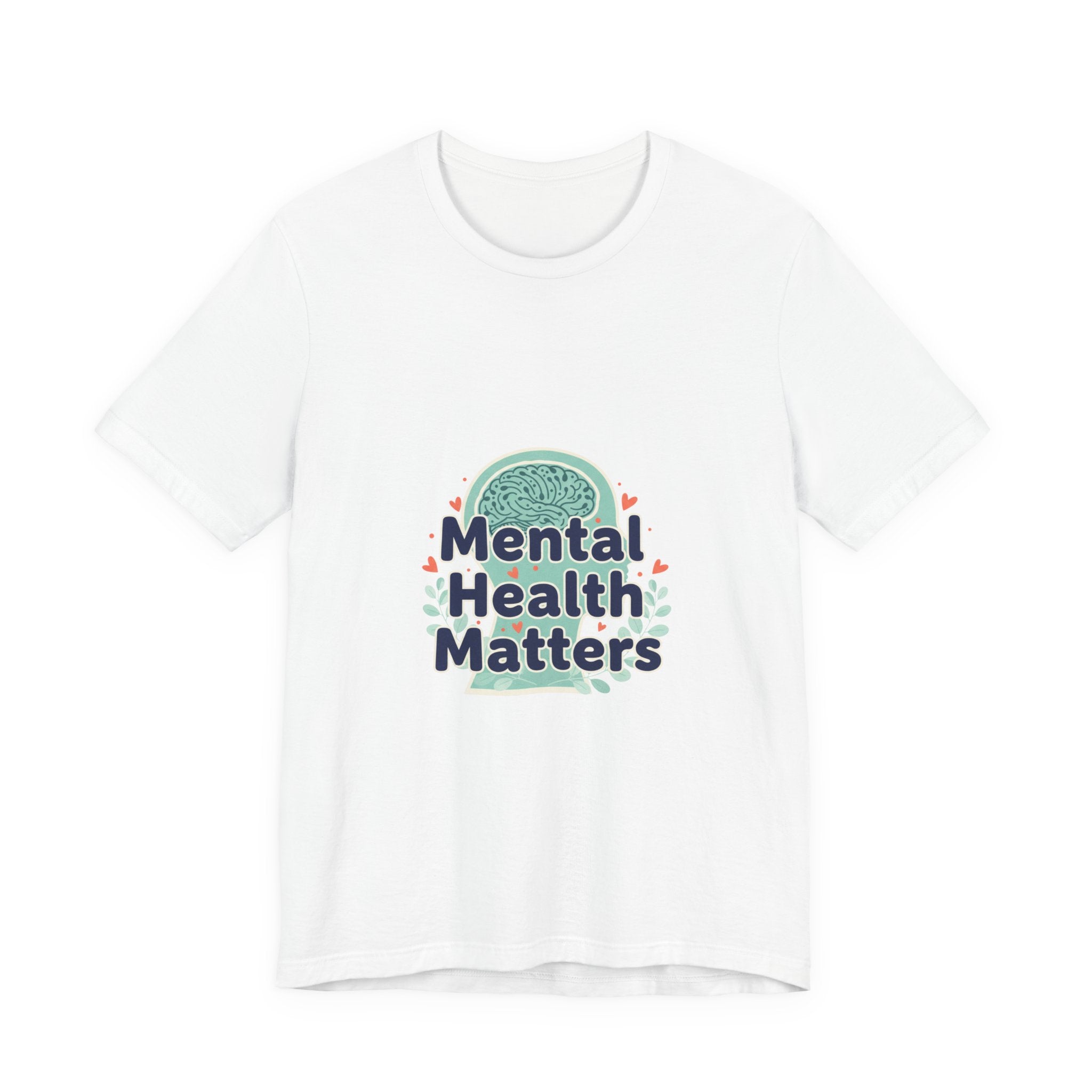 Mental Health Matters Tee | chrome text design, reflective typography