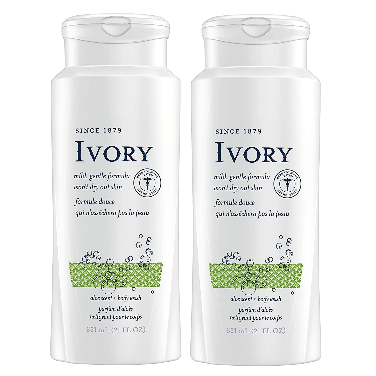 2 Ivory Scent Body Wash 21 Oz