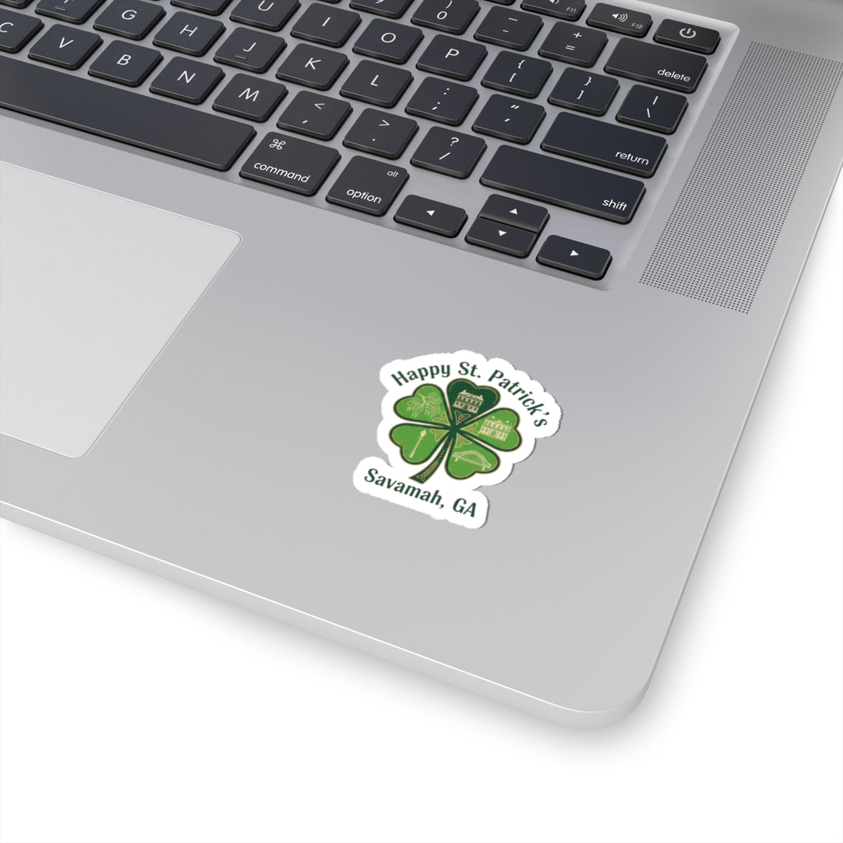 Minimal Shamrock Sticker | tiny clover icon, subtle luck graphic