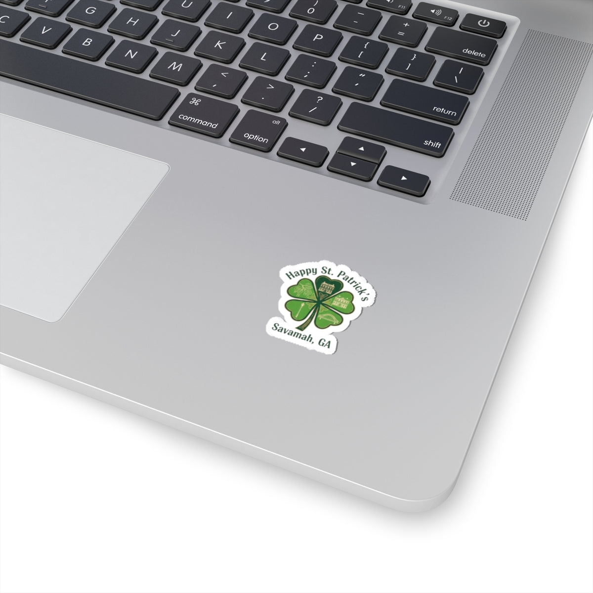 Minimal Shamrock Sticker | tiny clover icon, subtle luck graphic