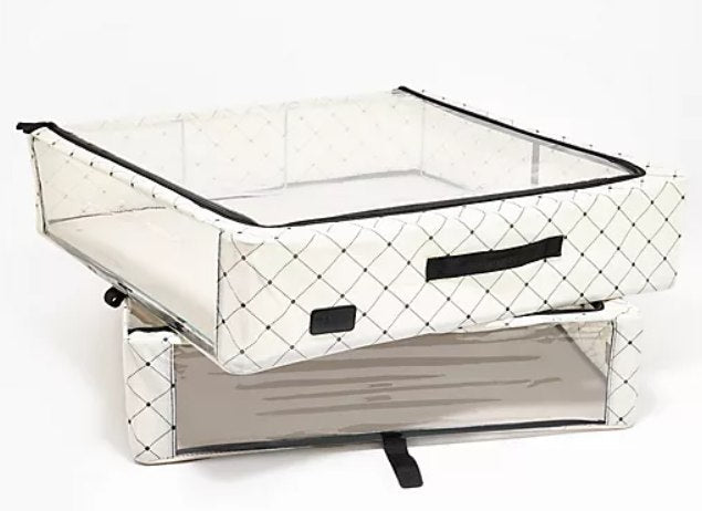 Periea Set 2 Large Slim Storage Boxes