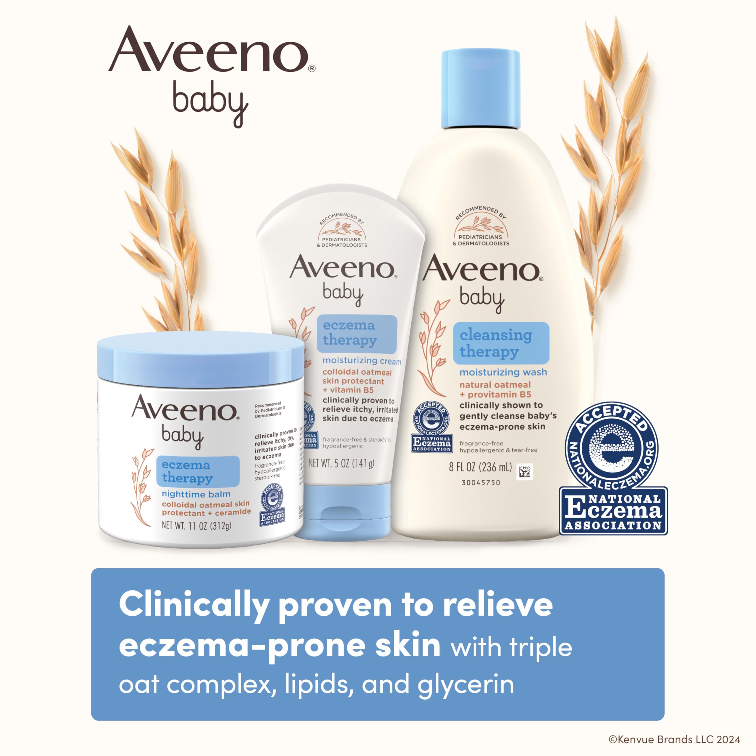 Aveeno Baby Eczema Therapy Nighttime Balm,5.5 oz