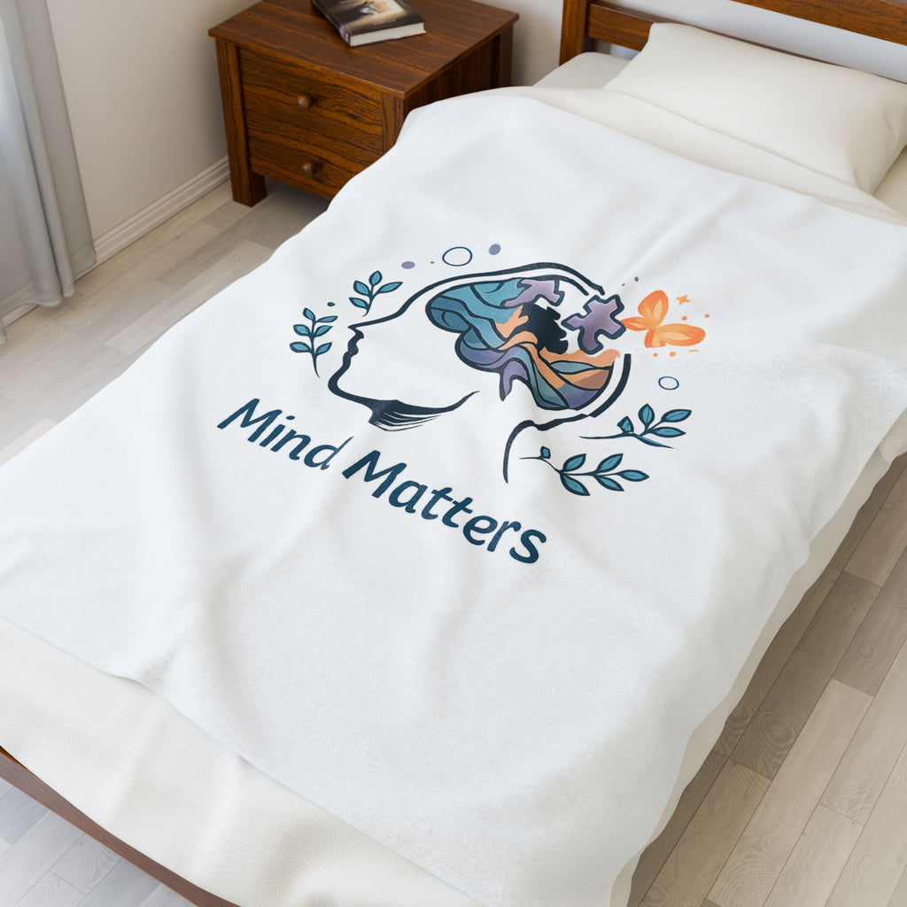 Mind Matters Blanket | confession meme, relatable mood doodles