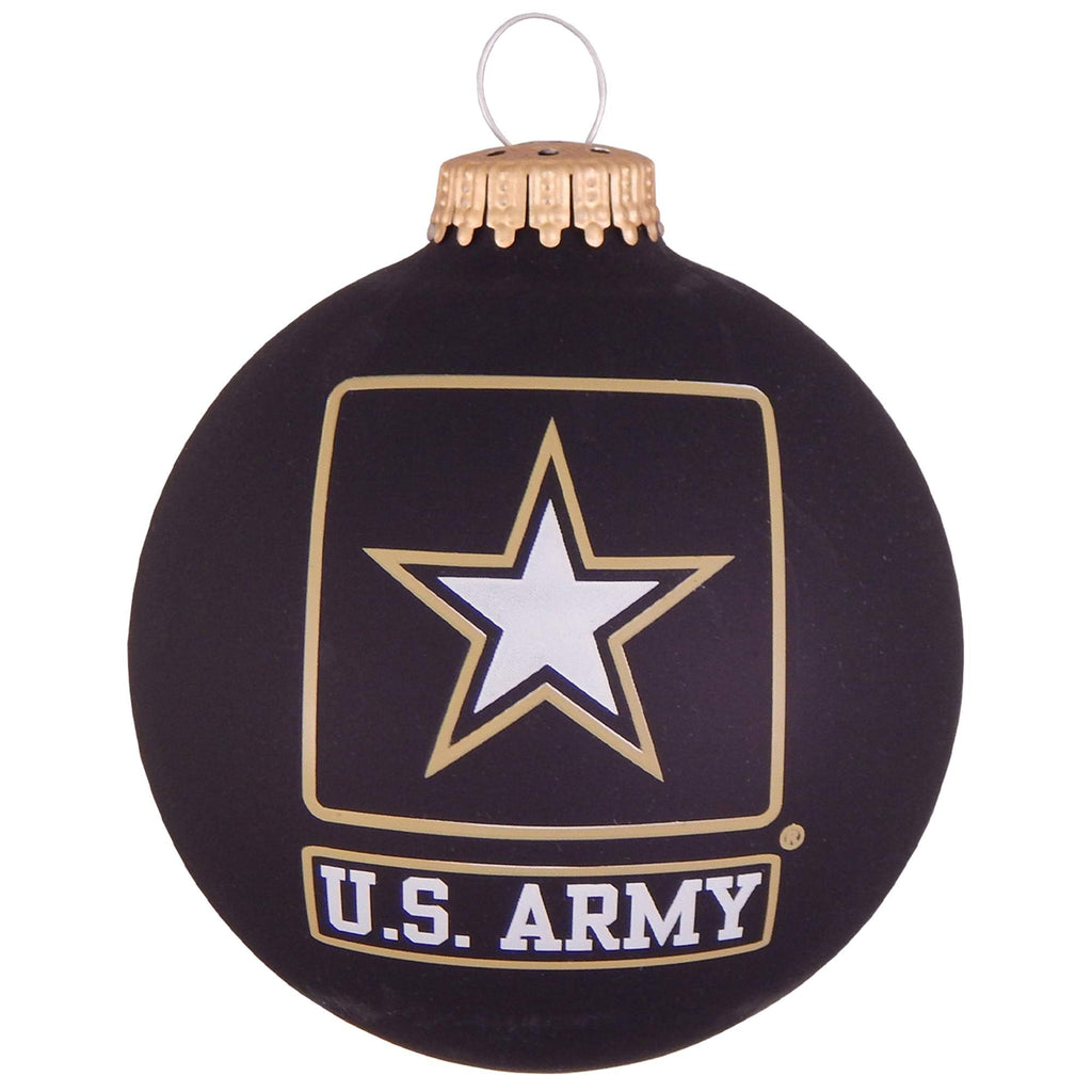 Christmas Tree Ornaments Made in The USA - 80mm / 3.25" Decorated Collectible Glass Balls from Christmas by Krebs - Handmade Hanging Holiday Decoration for Trees