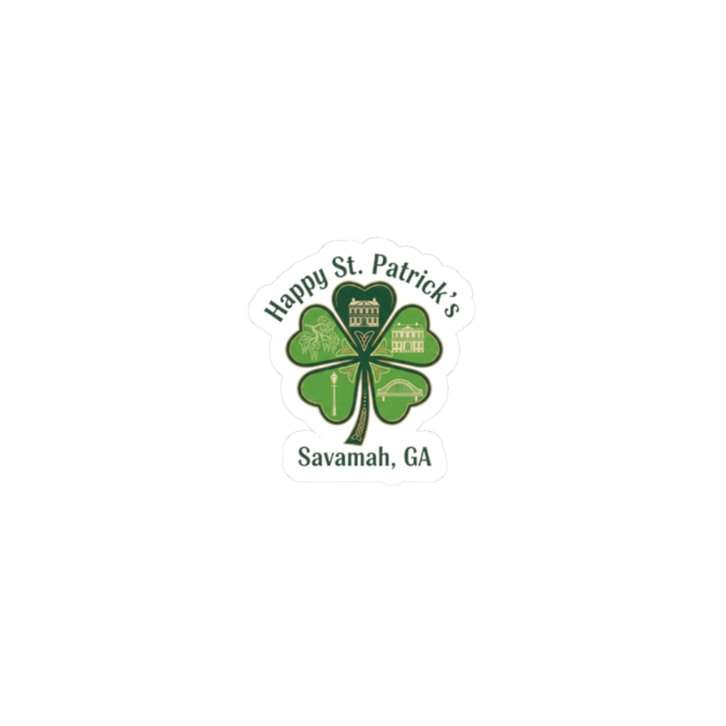 Minimal Shamrock Sticker | tiny clover icon, subtle luck graphic