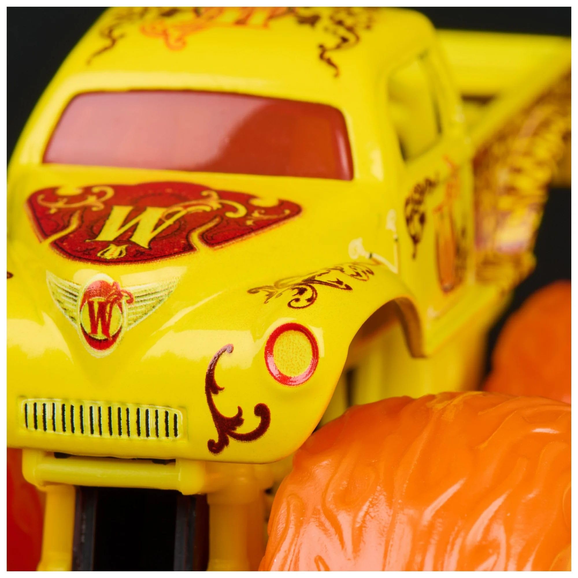Monster Jam Fire and Ice Monster Trucks, 2 Pack, Whiplash vs Dragonoid, 1:64 Scale
