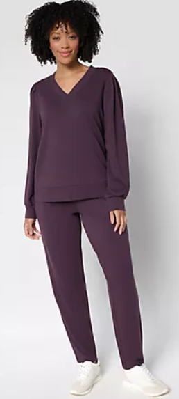 AnyBody Tall Cozy Knit French Terry