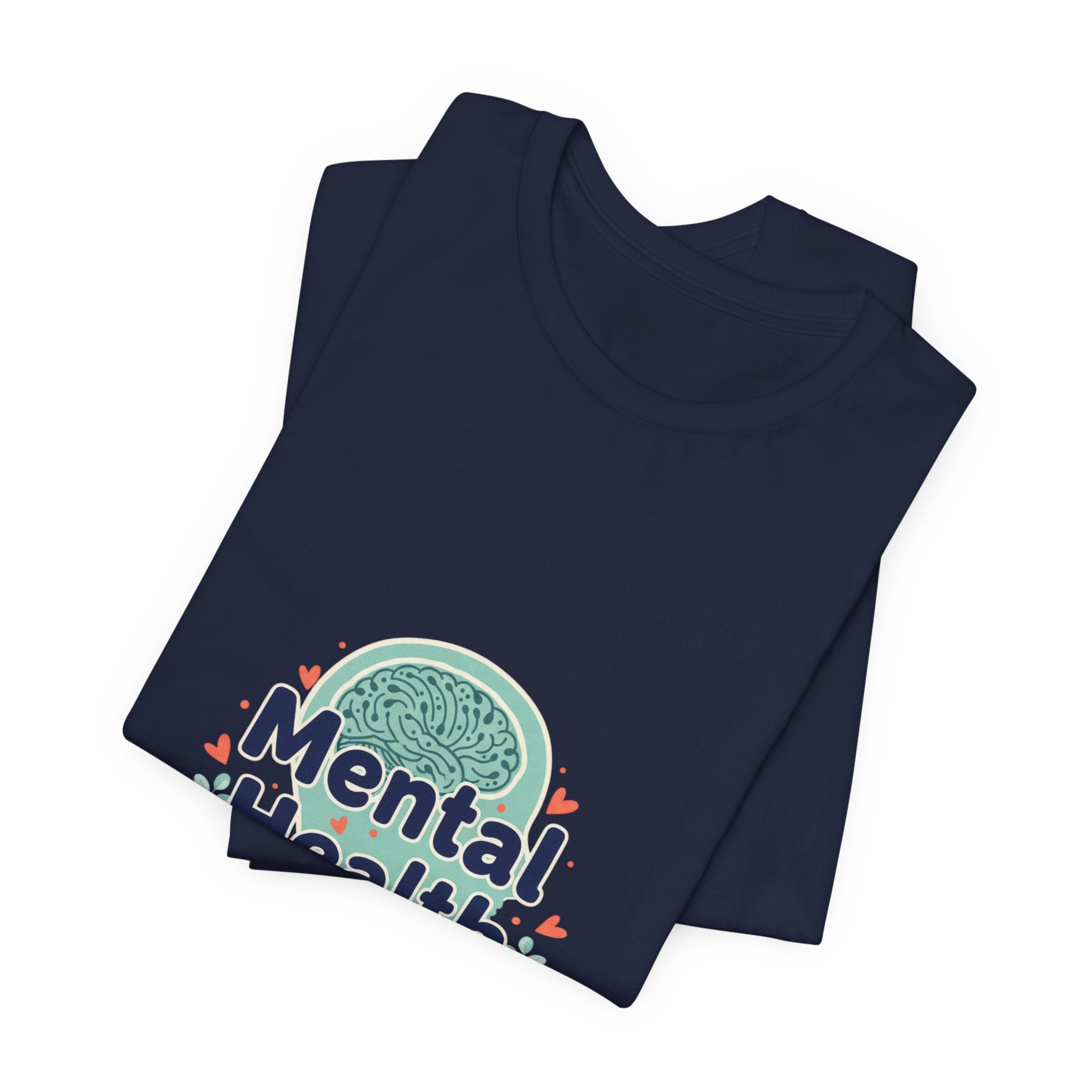 Mental Health Matters Tee | chrome text design, reflective typography