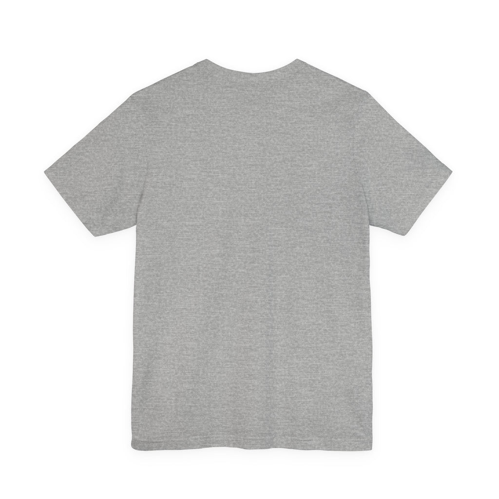 minimal clover icon Tee | tiny shamrock print, subtle luck graphic