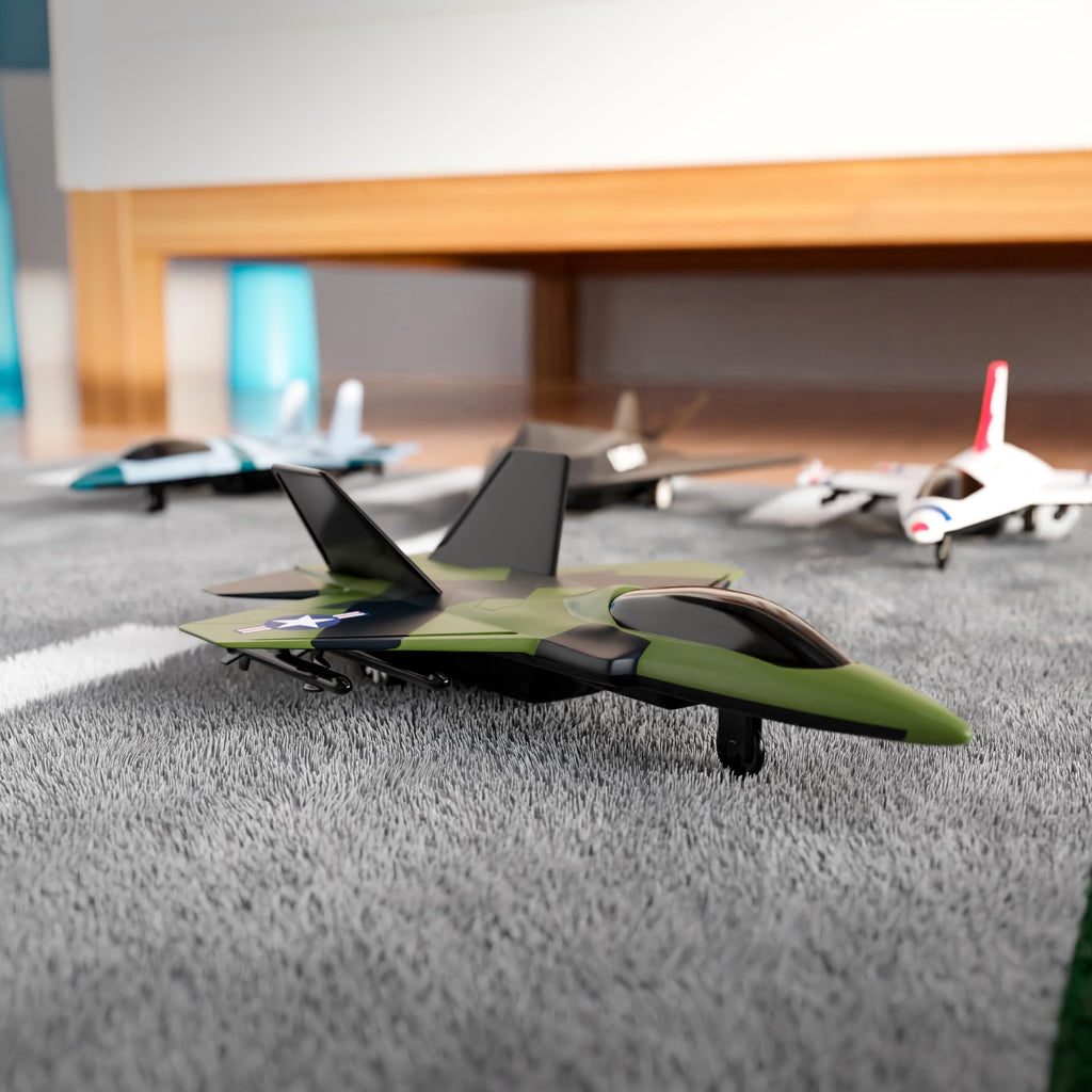 Lollipop US Air Force Airplane Toy - Official Licensed Cargo/Transport Aircraft or Fighter Helicopter & War Plane with Military Base & Action Figures Playset - Airforce Vehicle Model for Kids Ages 3+