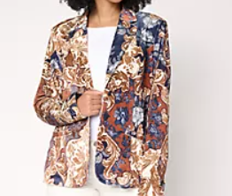 BEAUTIFUL by Lawrence Zarian Printed Blazer M/L