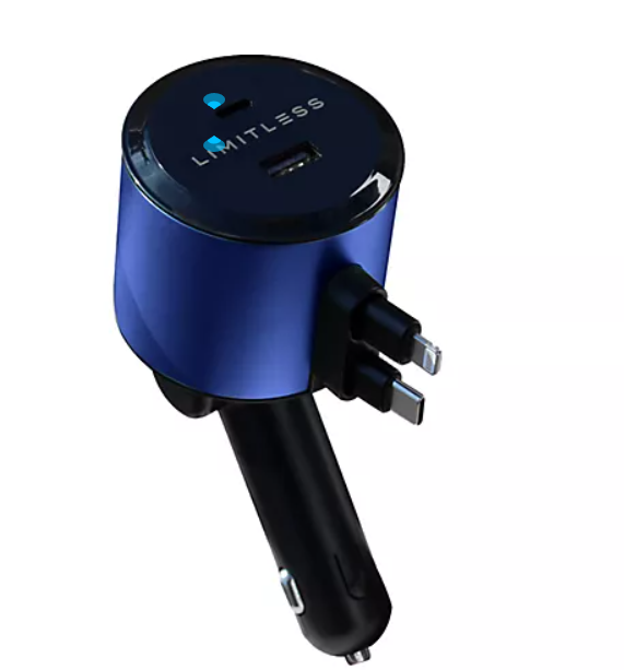 Limitless Car Charger w/ Retractable Lightning