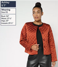 Stacy London Quilted Satin Jacket