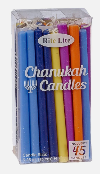 LTD Deluxe Multicolor Chanukah Candles
