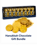 Hanukkah Chocolate Gift Bundle, 12 Milk Chocolate Coins and 8 Figures Chocolates