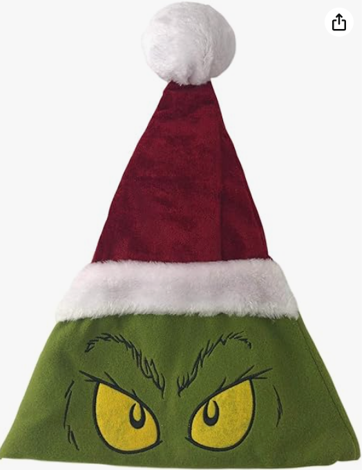 Dr. Seuss The Grinch Christmas Santa Hat