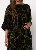 Carla Rockmore Collection Printed Velvet Boat