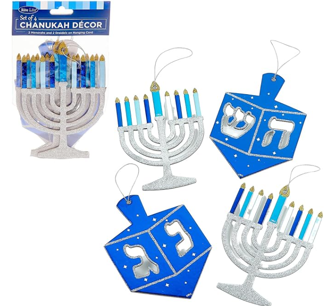 Rite Lite Hanukkah Decorations Set of 4