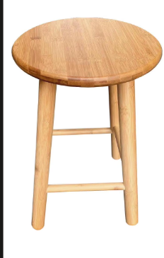 Better Homes & Gardens Round 12 in High Backless Bamboo Stool