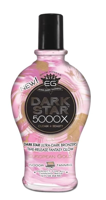 European Gold Dark Star 5000X Indoor Tanning Lotion, 12 Fl Oz