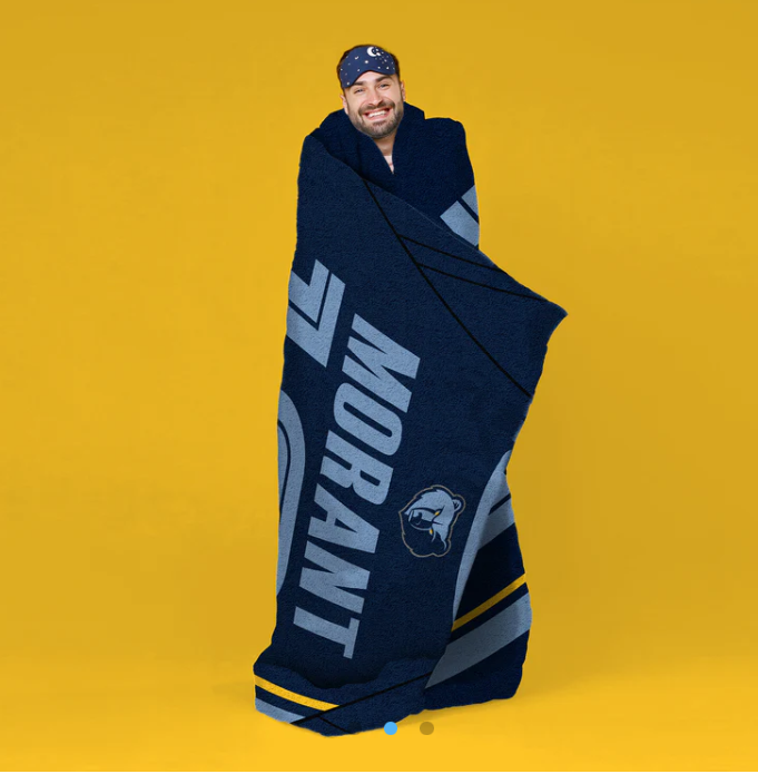Memphis Grizzlies Ja Morant 60” x 80” Raschel Plush Blanket