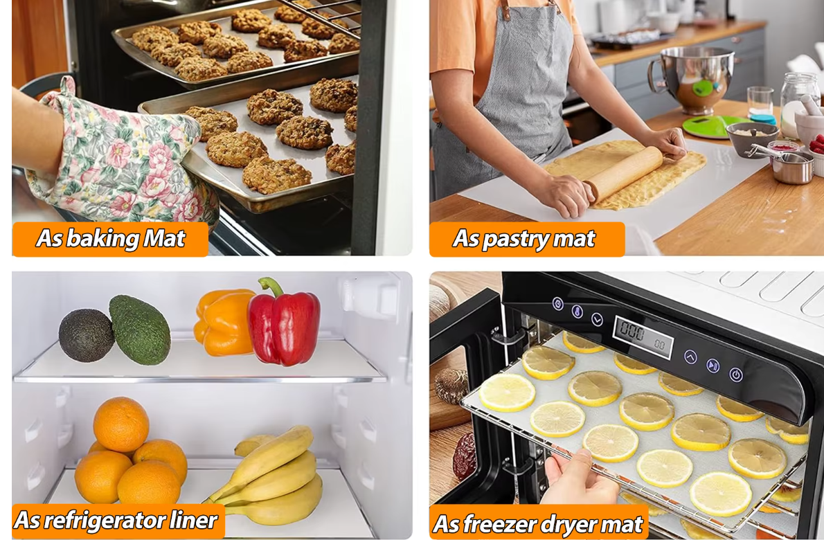 Silicone Baking Mat Roll, Large Reusable Heat Resistant Oven Liner