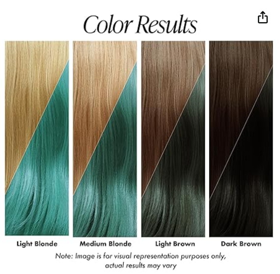 Adore Semi Permanent Hair Color (195 Jade) | Vegan & Cruelty-Free Green Hair Dye  4 Fl Oz