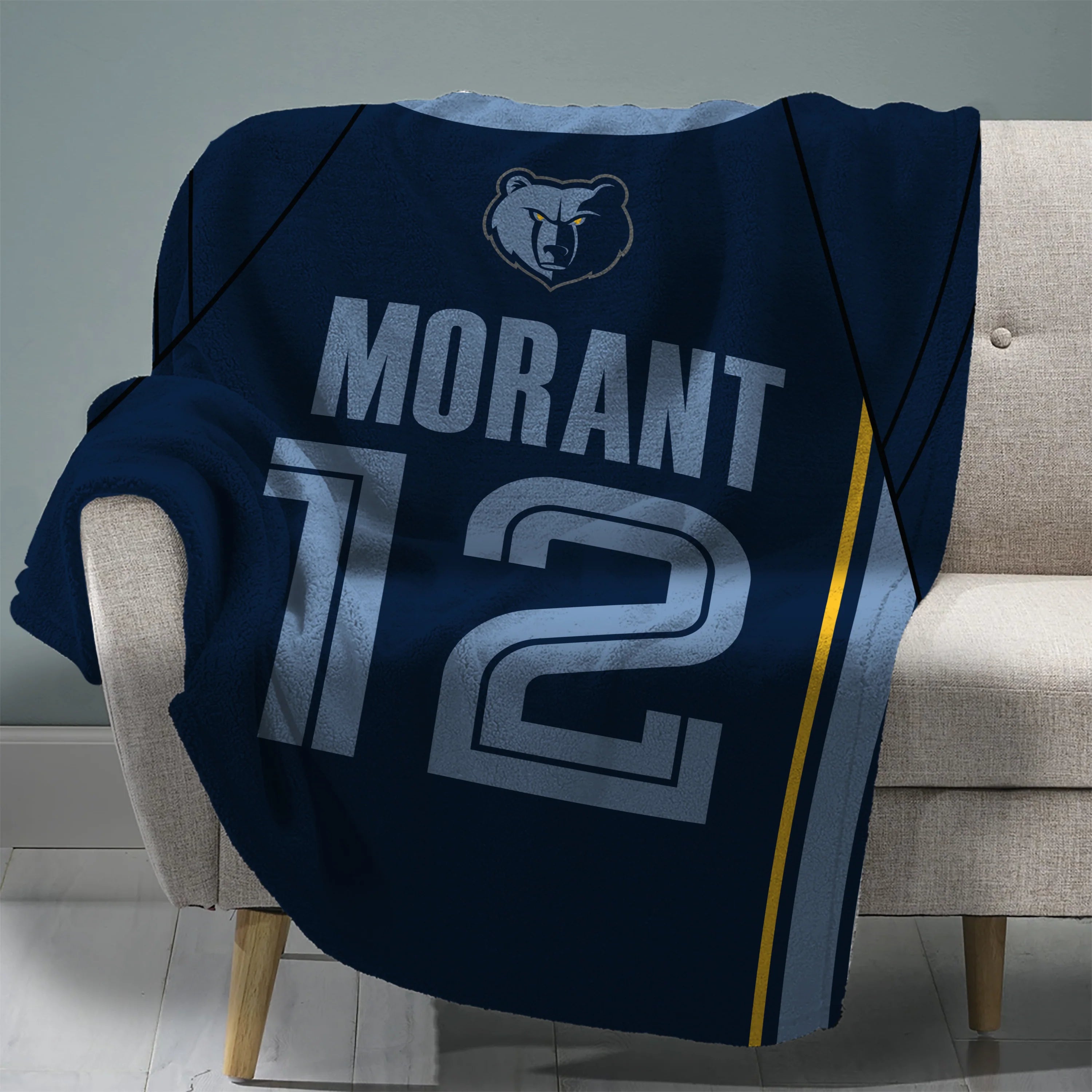 Memphis Grizzlies Ja Morant 60” x 80” Raschel Plush Blanket